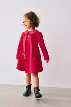 Платье с атласным воротником и бантом Baker By Ted Baker, красный