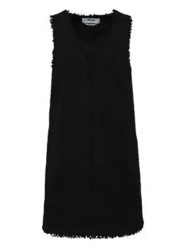 Платье с бахромой MSGM, черный
