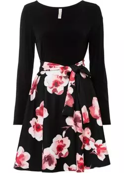 Платье с бантом Bodyflirt Boutique, черный