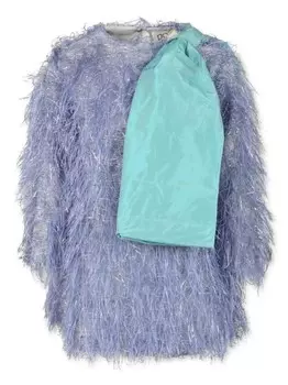 Платье с бантом Douuod Kids, фиолетовый