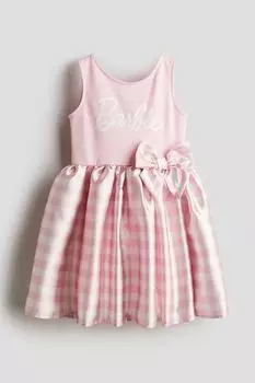 Платье с бантом H&M, розовый