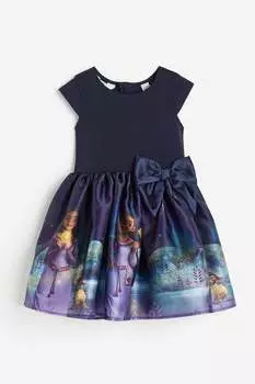 Платье с бантом H&M, синий