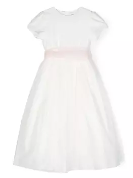 Платье с бантом Il Gufo, белый