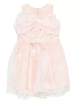 Платье с бантом Miss Grant Kids, оранжевый