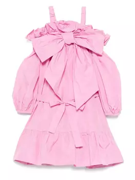 Платье с бантом Miss Grant Kids, розовый