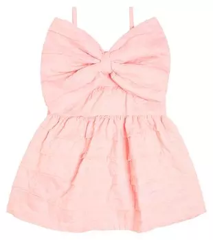 Платье с бантом в форме сердца Caroline Bosmans, розовый