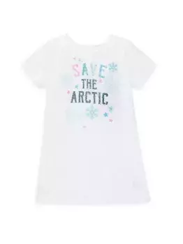 Платье с блестками для маленьких девочек и девочек по охране природы Peek, белый