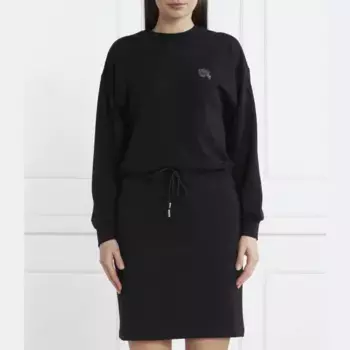Платье с блестками ikonik 2.0 Karl Lagerfeld, черный