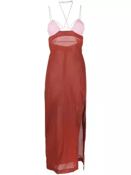 Платье с бретелями Nensi Dojaka, фиолетовый