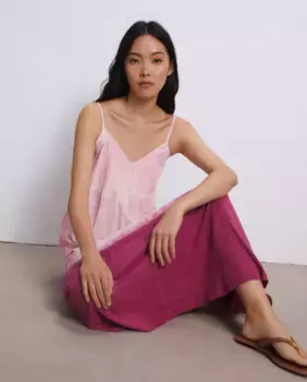 Платье с бретелями Tie Dyed Easy Wear, розовый