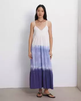 Платье с бретелями Tie Dyed Easy Wear, синий