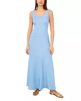 Платье с буфами и ярусами VINCE CAMUTO, синий