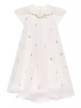 Платье с цветочной вышивкой MAISON AVA, розовый