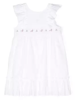 Платье с цветочной вышивкой Patachou, белый