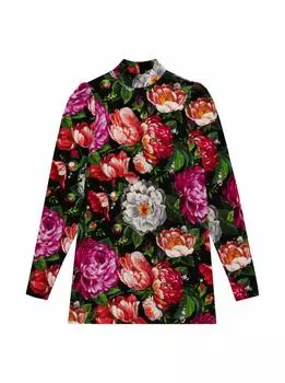 Платье с цветочным принтом Dolce&Gabbana