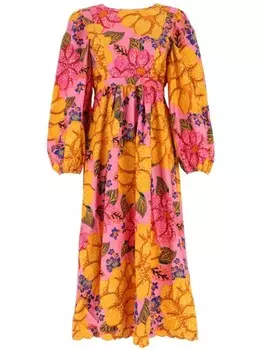 Платье с цветочным принтом FARM Rio, розовый
