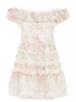 Платье с цветочным принтом Needle & Thread, розовый