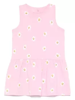 Платье с цветочным принтом Stella McCartney Kids, розовый