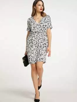 Платье с цветочным узором Faina, черный