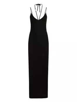 Платье с декором Signature Karl Lagerfeld, черный