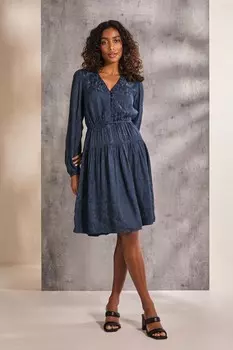 Платье с деталью Fatface Fat Face, синий