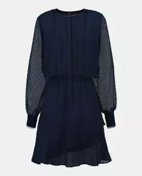 Платье с длинным рукавом Hugo Boss, тёмно-синий