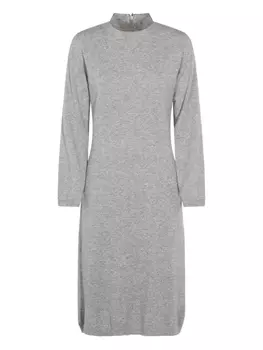 Платье с длинным рукавом и воротником-стойкой Fabiana Filippi, серый