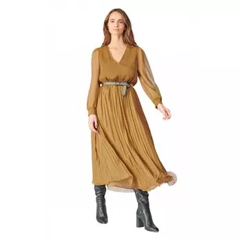 Платье с длинным рукавом Le Temps Des Cerises 58320 Toby, коричневый