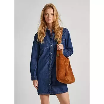 Платье с длинным рукавом Pepe Jeans Maya, синий