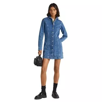 Платье с длинным рукавом Pepe Jeans Yoni, синий
