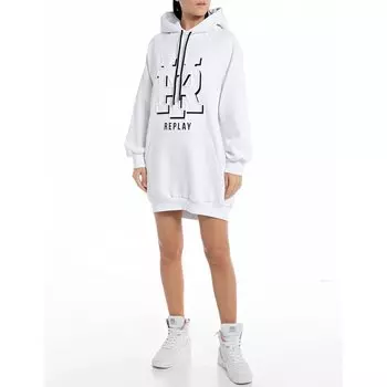 Платье с длинным рукавом Replay W9057A.000.22706, белый