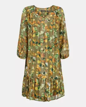 Платье с длинным рукавом в принте Zermatt, цвет Kaki