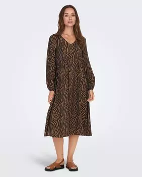 Платье с длинными пышными рукавами jdy, черный