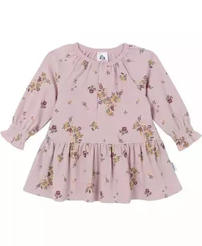 Платье с длинными рукавами для девочек с яблоками Gerber, мультиколор