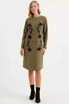 Платье с длинными рукавами Herita, хаки