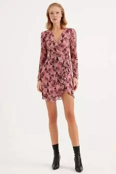 Платье с длинными рукавами Herita, розовый