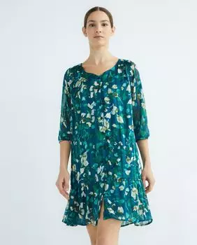 Платье с длинными рукавами и принтом Zermatt, зеленый