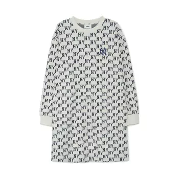 Платье с длинными рукавами New York Yankees для женщин MLB, белый