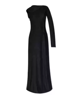 Платье с длинными рукавами Y-3, черный