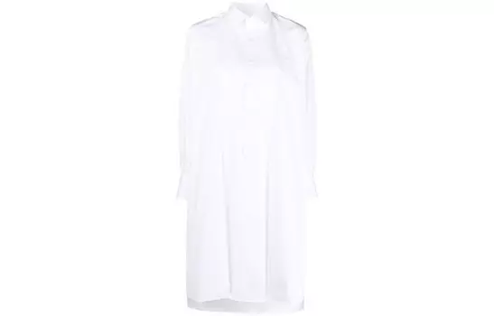 Платье с длинными рукавами женское белое Maison Margiela