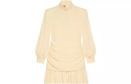 Платье с длинными рукавами женское бежевое Gucci