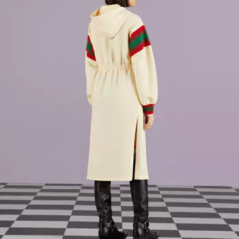 Платье с длинными рукавами женское бежевое Gucci