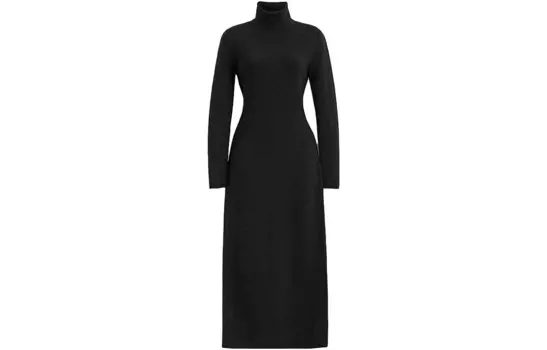 Платье с длинными рукавами женское черное Coach