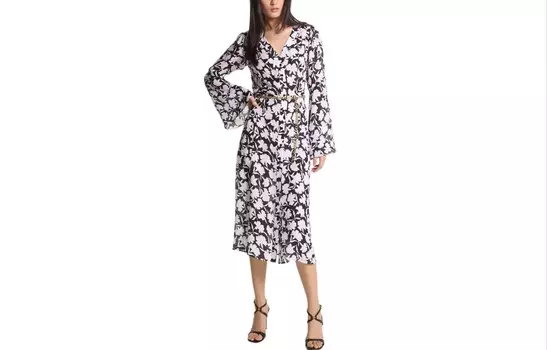 Платье с длинными рукавами женское черное Michael Kors