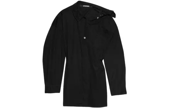 Платье с длинными рукавами женское черное Jacquemus