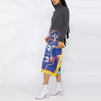 Платье с длинными рукавами женское черное Maison Margiela