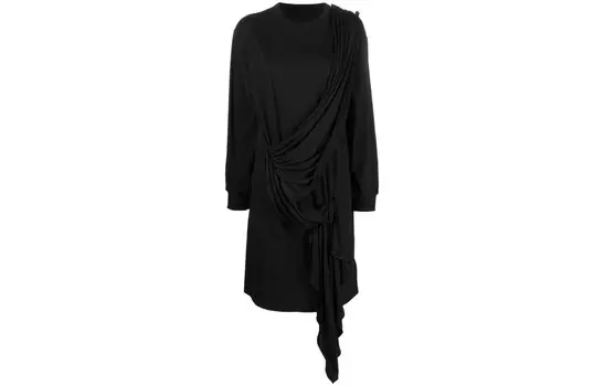 Платье с длинными рукавами женское черное Mm6 Maison Margiela
