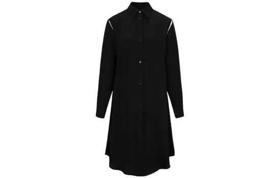 Платье с длинными рукавами женское черное Mm6 Maison Margiela