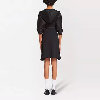 Платье с длинными рукавами женское черное Prada