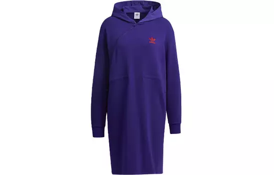 Платье с длинными рукавами женское фиолетовое Adidas Originals